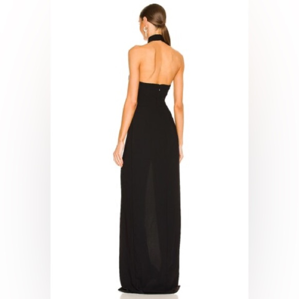 Amanda Uprichard Revolve Queen Gown Long Maxi Dress Halter Neck XS - Picture 4 of 8
